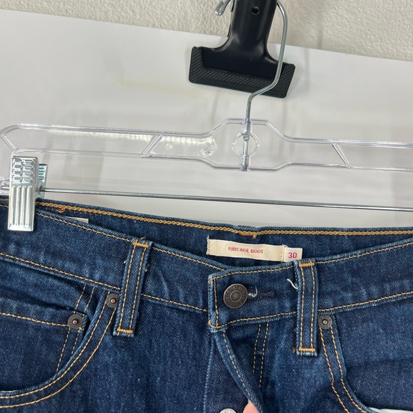 Levi’s Ribcage Boot Cut Jeans Button Fly High Rise - Picture 4 of 8